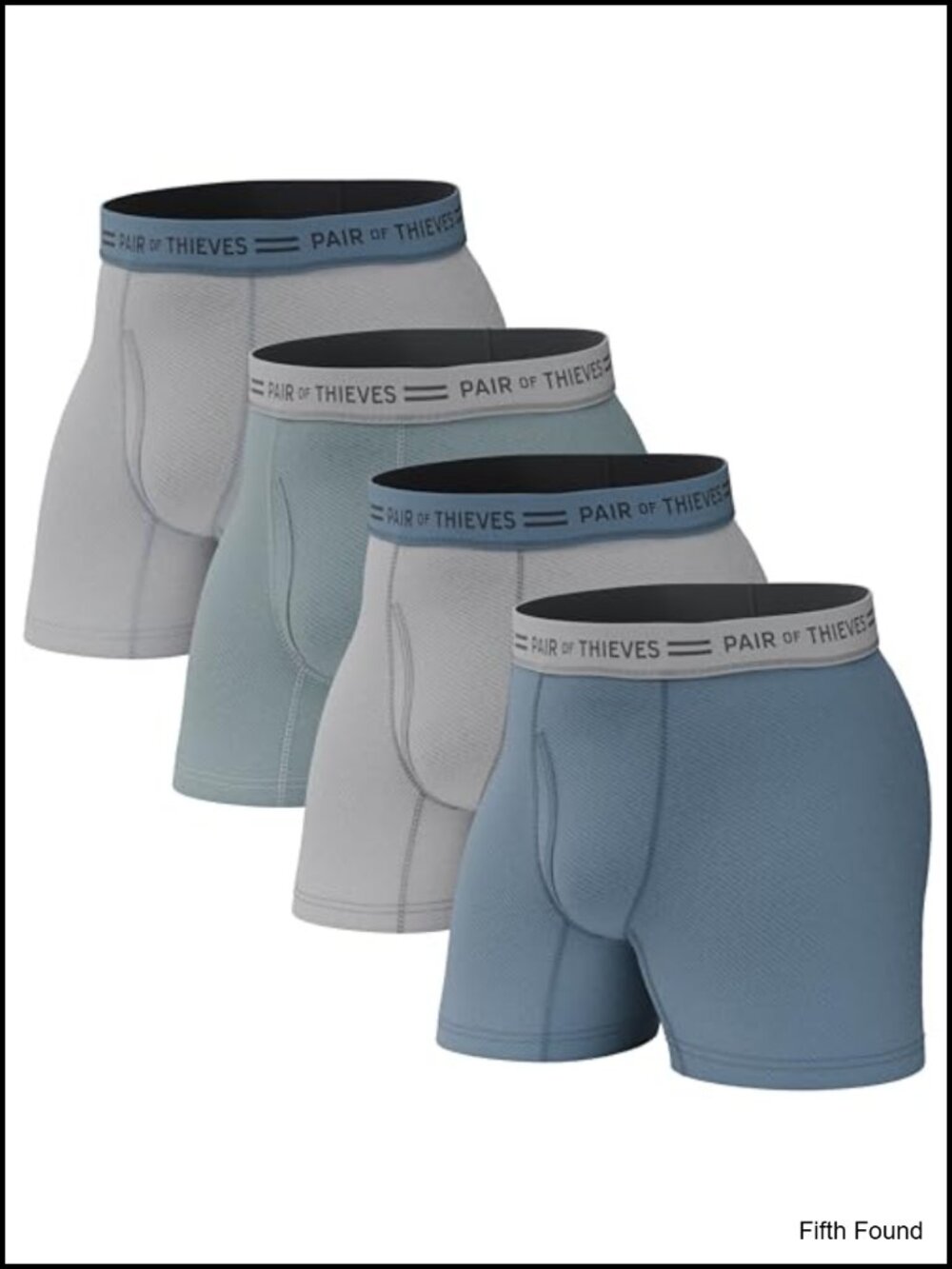Men's Boxer Briefs 4-Pack, Soft Cotton Spandex, Tagless, Moisture Wicking, 5"